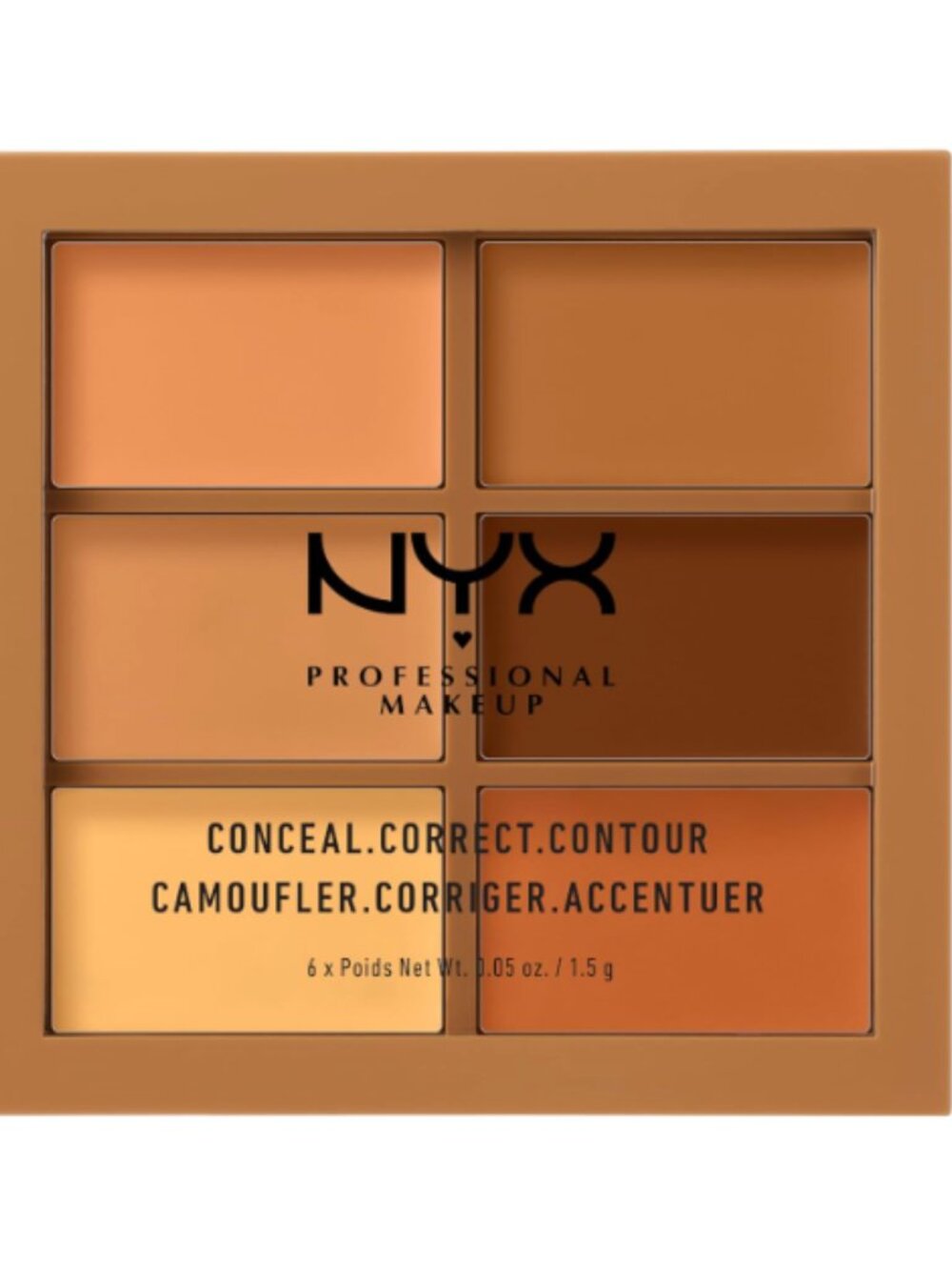 NYX Professional Makeup Conceal, Correct, Contour Palette, Deep